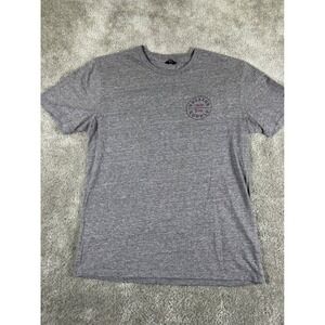 Brixton Supply Trade Mark Graphic T-Shirt Mens Medium Heather Grey Premium Fit